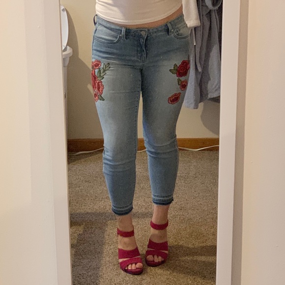jcpenney ana skinny ankle jeans